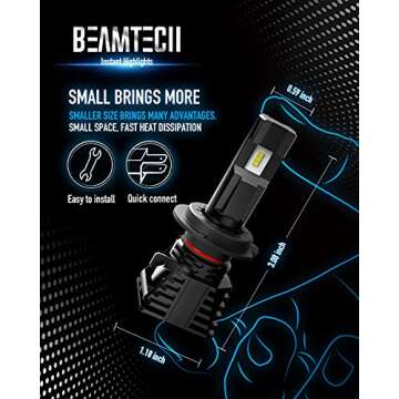 BEAMTECH H7 Fog Light Bulb for Off-Road Use and More