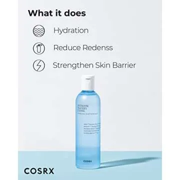 COSRX Hydrium Watery Toner, 50ml / 1.69 fl.oz | Hyaluronic Acid Moisture Toner | Korean Skin Care, Animal Testing Free, Paraben Free