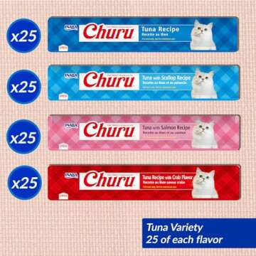 INABA Churu Cat Treats: Creamy Tuna Purée for Cats