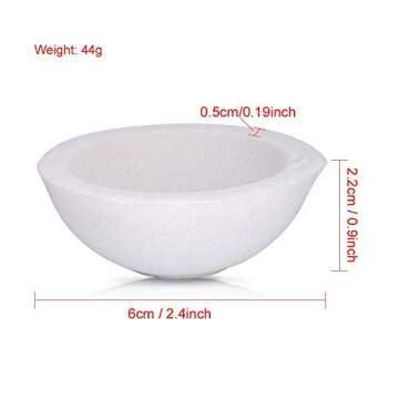 Melting Furnace, Graphite Crucible, Quartz Crucible 2.4inch Mini Quartz Melting Casting Crucible Pot Ceramic Crucible Bowl Melting Pot Gold Melting Kit for Gold Silver Platinum Refining