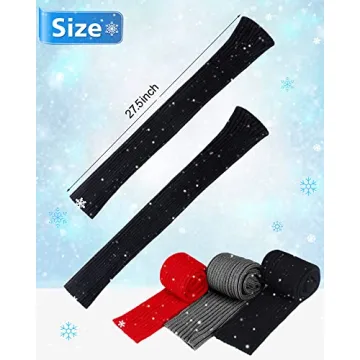 Women's Winter Over Knee Footless Socks - 3 Pairs | SATINIOR