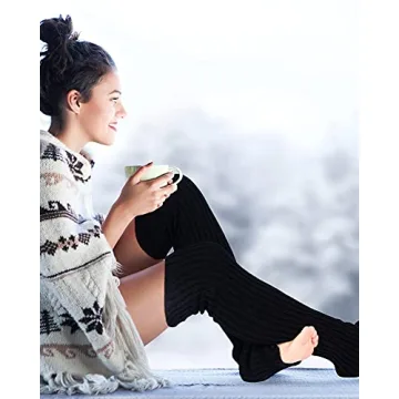 Women's Winter Over Knee Footless Socks - 3 Pairs | SATINIOR