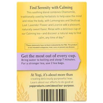 Yogi Tea, Calming, 16 Count
