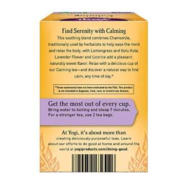 Yogi Tea, Calming, 16 Count