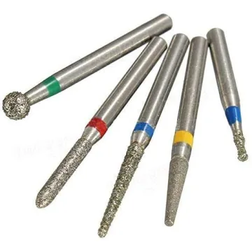 Pwhite 50pcs Premium Diamond Burs for Dentists