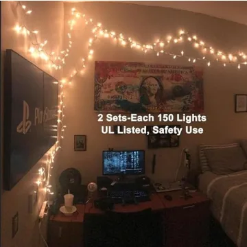 Brizled 300 Count Connectable Christmas Lights for Holidays