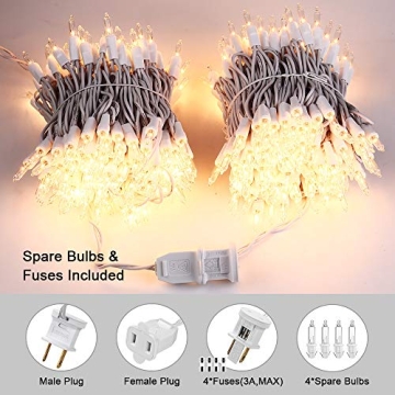 Brizled 300 Count Connectable Christmas Lights for Holidays