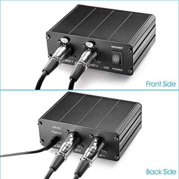 Neewer 48V Phantom Power Supply for Condenser Microphones