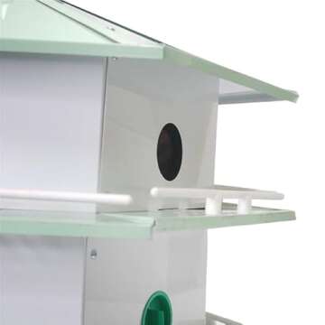 Heath 12-Room Deluxe Purple Martin House with Decoys