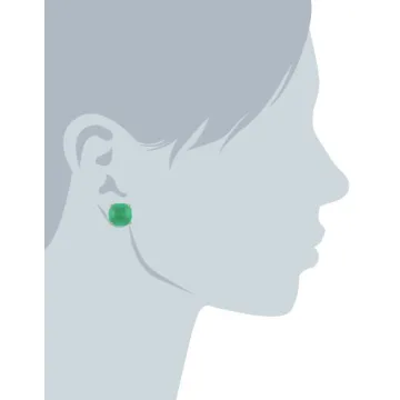 Kate Spade Green Beryl Stud Earrings - Unique Handmade Luxury