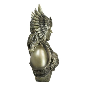 Stunning 11" Valkyrie Bust Statue for Norse Decor
