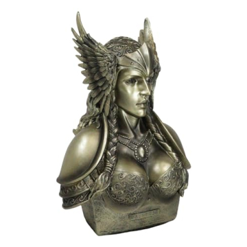 Stunning 11" Valkyrie Bust Statue for Norse Decor