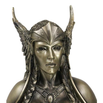 Stunning 11" Valkyrie Bust Statue for Norse Decor