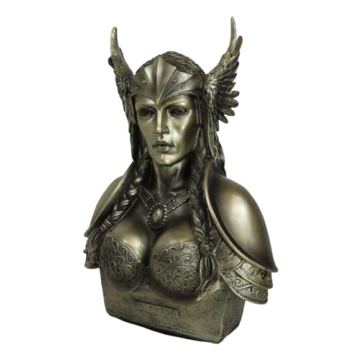 Stunning 11" Valkyrie Bust Statue for Norse Decor