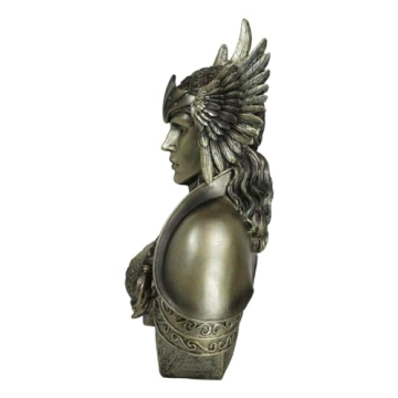 Stunning 11" Valkyrie Bust Statue for Norse Decor