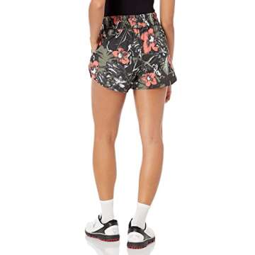 Puma Golf Women's Standard Nassau Short, Puma Black-Hot Coral, Medium