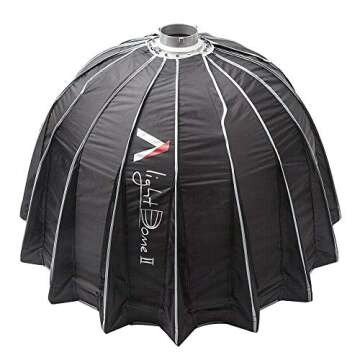 Aputure Light Dome II Softbox Bowens Mount with Diffuser and Honeycomb Grid for Studio Aputure C120D II C300D II 300X II 120T Mark 2 and Other Bowens Mount Lights, 35 Inch Deep Octagon Softbox