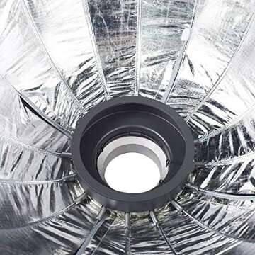 Aputure Light Dome II Softbox Bowens Mount with Diffuser and Honeycomb Grid for Studio Aputure C120D II C300D II 300X II 120T Mark 2 and Other Bowens Mount Lights, 35 Inch Deep Octagon Softbox