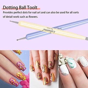 Lofuanna 6Pcs Nail Art Brushes Set for Stunning Designs