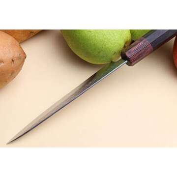 Yoshihiro 46 Layers VG10 Hammered Damascus Petty Japanese Utility Knife Rosewood Handle (6"(150mm))