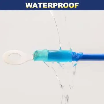 haisstronica 260PCS Marine Grade Heat Shrink Ring Connectors-Heat Shrink Wire Connectors Tinned Red Copper #10,1/4",5/16",3/8"(3Colors/4Sizes),16-14 22-16 12-10 Gauge Insulated Ring Crimp Terminals