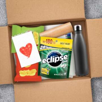 ECLIPSE Spearmint Chewing Gum Sugar Free, Sugar-Free Gum Bulk, 8.8-Ounce, 180 Piece Bag