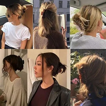 Big Claw Hair Clips for Women Thick Hair, 4.3’’ Jumbo Hair Clips Strong Hold Jaw Hair Clips Hair Catch Barrette Large Banana Clips Hair Styling Accessories(6 Packs)