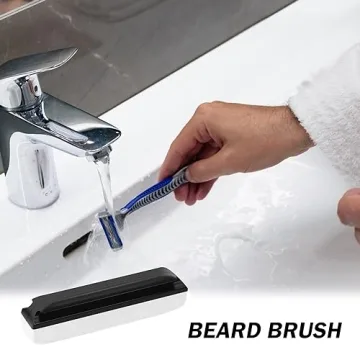 Beard Cleaning, Beard Clean Up Sink, Beard Clean Up Kit Use Beard Trimmings For Men Bathroom Sink And Countertops Cleaning, Clean Beard Trimmings From Sinks And Countertops (B)
