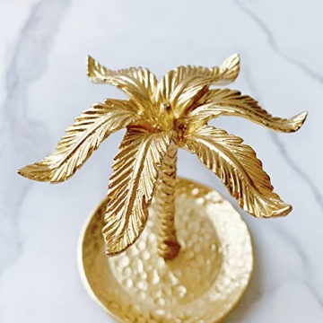 Tricune Metal Ring Dish Holder – Elegant Jewelry Organizer