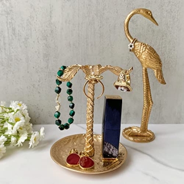 Tricune Metal Ring Dish Holder – Elegant Jewelry Organizer