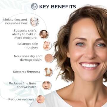 Hyaluronic Acid Face Serum - Hydrating Anti Wrinkle Anti Aging Facial Serum - With Vitamin C and E, ...