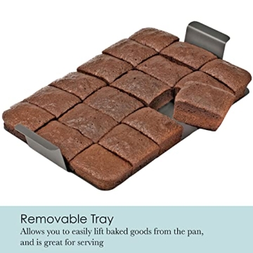 Chicago Metallic Brownie Pan - Perfectly Sliced Brownies Every Time!