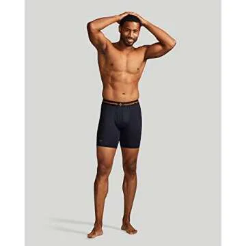 Tommie Copper Men’s Performance Compression Undershorts | Breathable Underwear with Fly I Sweat Wicking 4D Stretch Briefs for Everyday - Black - Medium