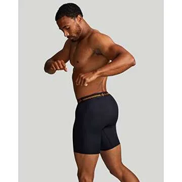 Tommie Copper Men’s Performance Compression Undershorts | Breathable Underwear with Fly I Sweat Wicking 4D Stretch Briefs for Everyday - Black - Medium