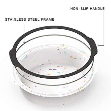 Aichoof Silicone Round Cake Pan 9 inch - Non-Stick & BPA FREE for Easy Baking