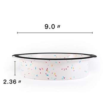 Aichoof 9 inch Silicone Round Cake Pan - Non-Stick & Durable