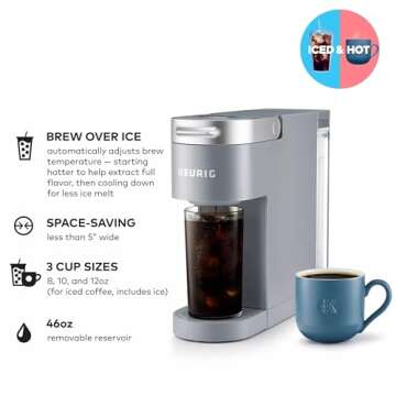 Keurig K-Iced Plus Coffee Maker: Brew Iced & Hot Coffee Quickly