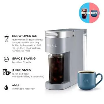 Keurig K-Iced Plus Coffee Maker: Brew Iced & Hot Coffee Quickly