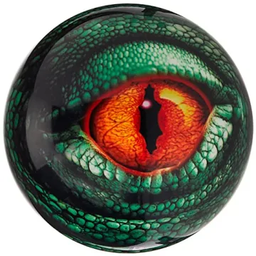 Brunswick Bowling Products Lizard Glow Viz-A-Ball Bowling Ball - 16Lbs, Green/Black