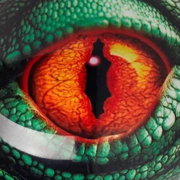 Brunswick Lizard Glow Viz-a-Ball Bowling Ball 16Lbs