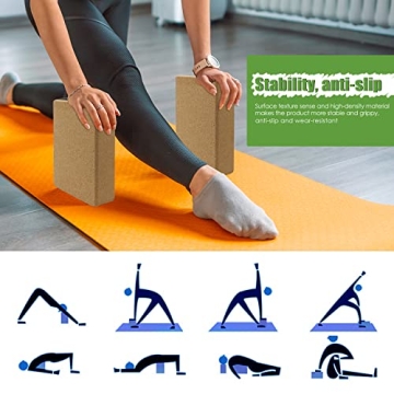 Eco-Friendly Cork Yoga Blocks for Stability and Support