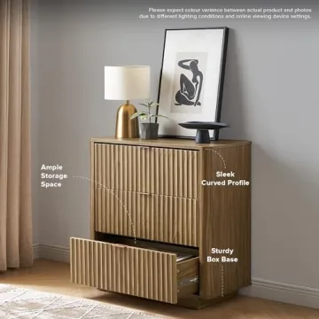 Mopio Brooklyn 3 Drawer Dresser - Mid Century Modern Design