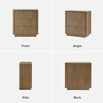 Mopio Brooklyn 3 Drawer Dresser - Mid Century Modern Design