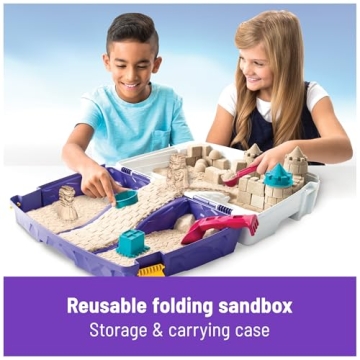 Kinetic Sand with Folding Sand Box for Creative Play