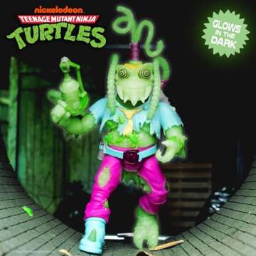 Super7 ULTIMATES! Teenage Mutant Ninja Turtles Scumbug (Glow) - 7" TMNT Action Figure with Accessories Classic Cartoon Collectibles