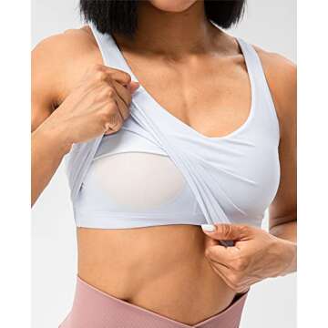 Lavento Women's Longline Sports Bra - Silky Soft & Comfortable