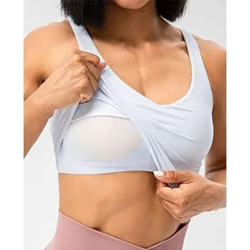 Lavento Women's Longline Sports Bra - Silky Soft & Comfortable