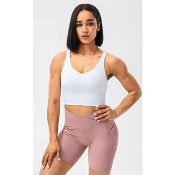 Lavento Women's Longline Sports Bra - Silky Soft & Comfortable