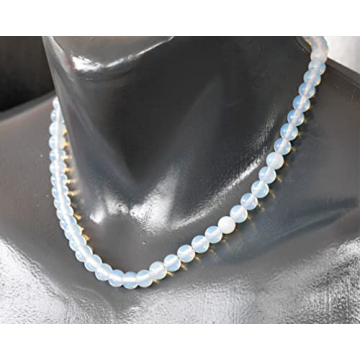 Elegant Natural Opalite Beaded Choker Necklace for Every Style