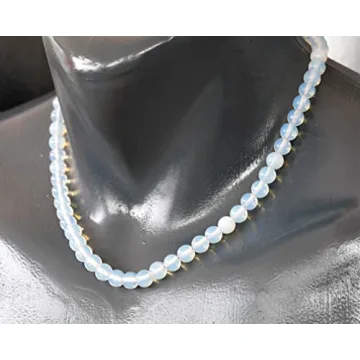 Elegant Natural Opalite Beaded Choker Necklace for Every Style